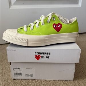 Converse Play COMME des GARÇONS Low Top Sneakers - Lime Green
